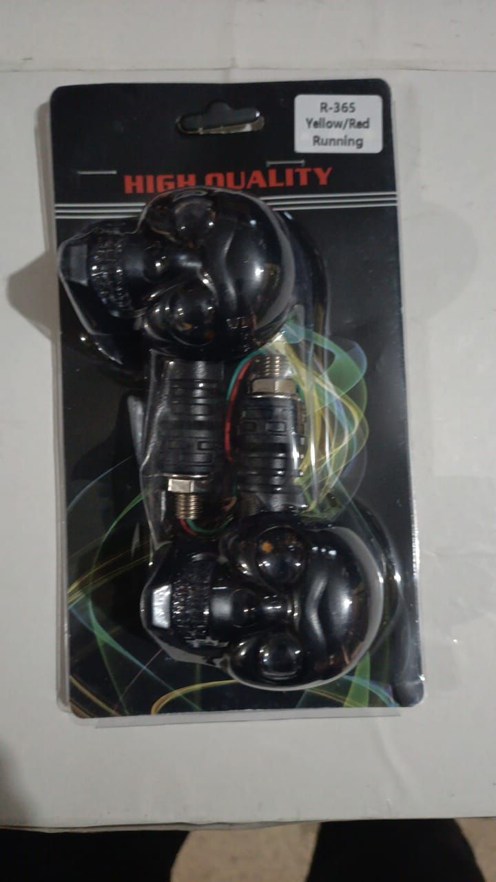 Motorcycle Bike Skull indicator Spotlight Turn Light for Motorcycle (2PCs and 4pcs/Set)
