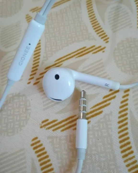 Original Gionee Mobile Headphones Headsets Earphones Handsfree Hands free with Mic 3.5mm Jack For Iphone Huawei Xiaomi Oppo Vivo Samsung Tecno Poco Lenovo