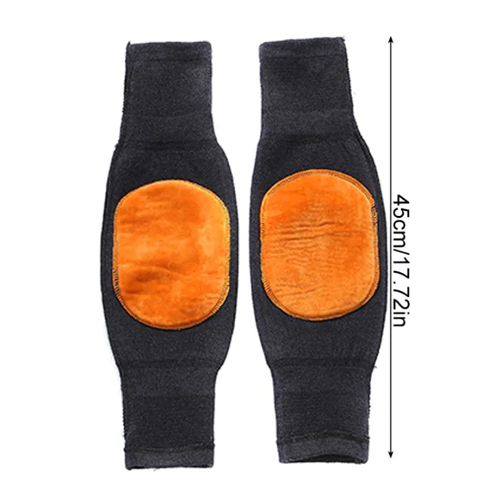Winter Knee cover 45CM Warm warm wool knee gaiters autumn winter knee protection with fleece thickening for both men and women 1PAIR=2PCS