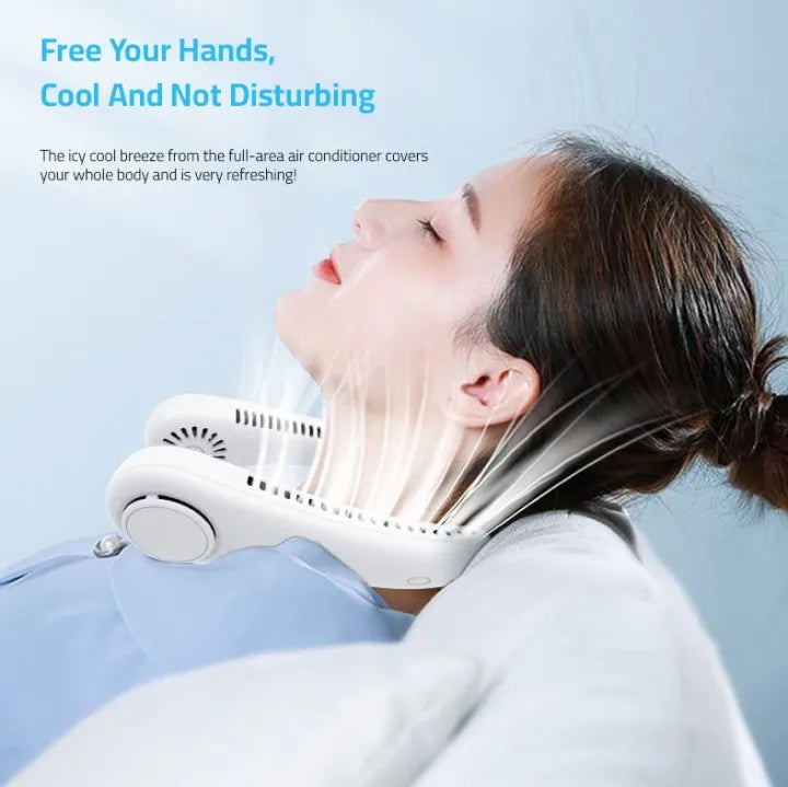 Rechargeable Charging Neck Fan Blade less very Good Quality and log battery life